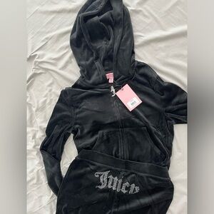 Juicy Couture Black Velour Tracksuit